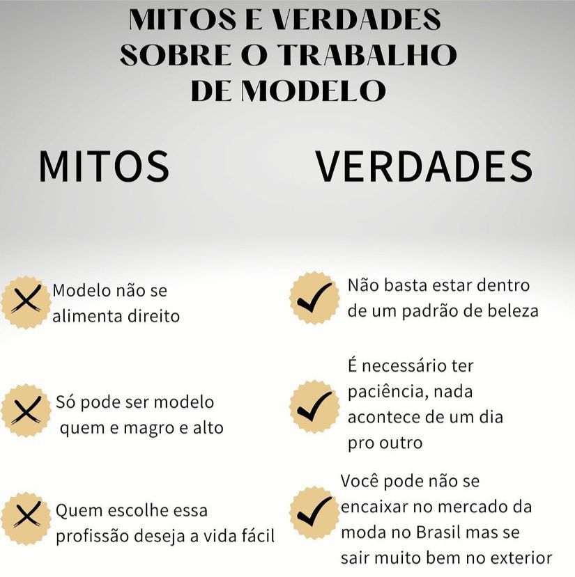 Mitos e verdades sobre o trabalho de modelo